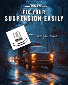 Trailer suspension kit with leaf springs and U-bolt kits for smooth towing performance.