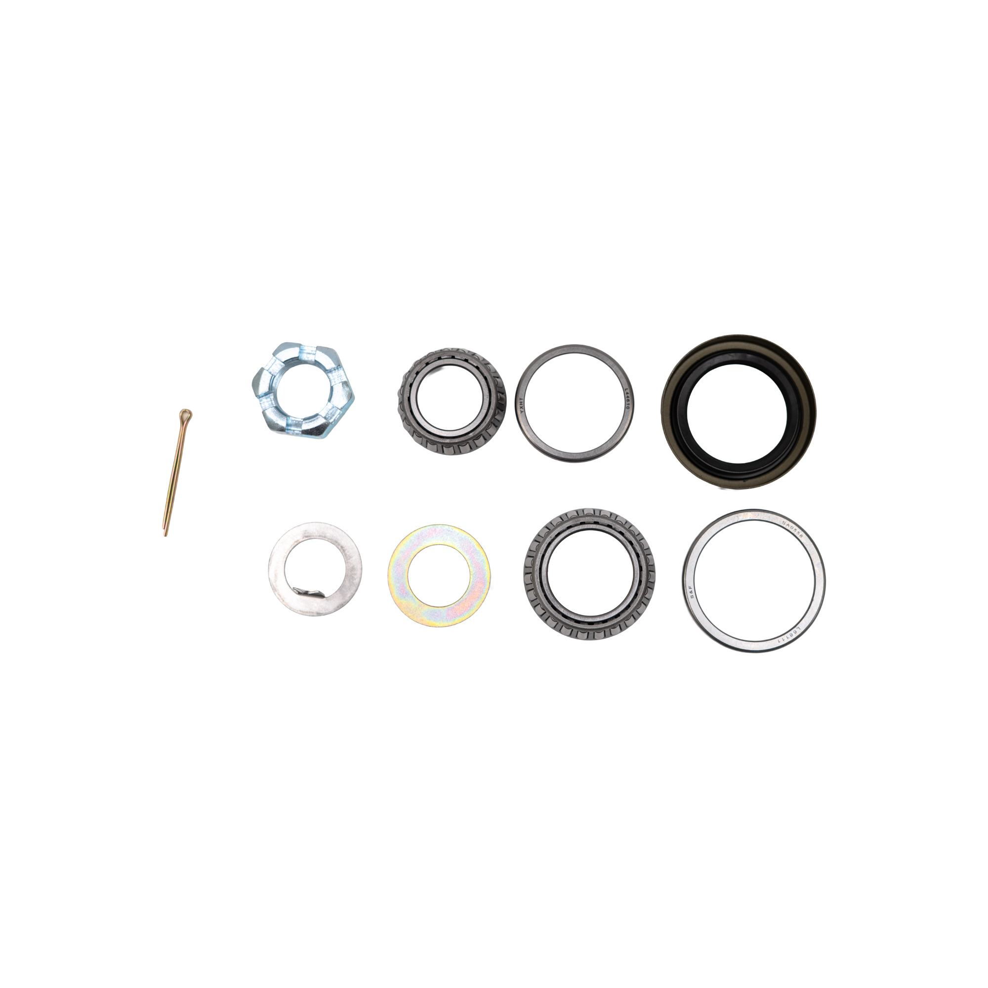 Genuine AxleTek 3.5k trailer bearing kit with inner and outer bearings races seal and hardware