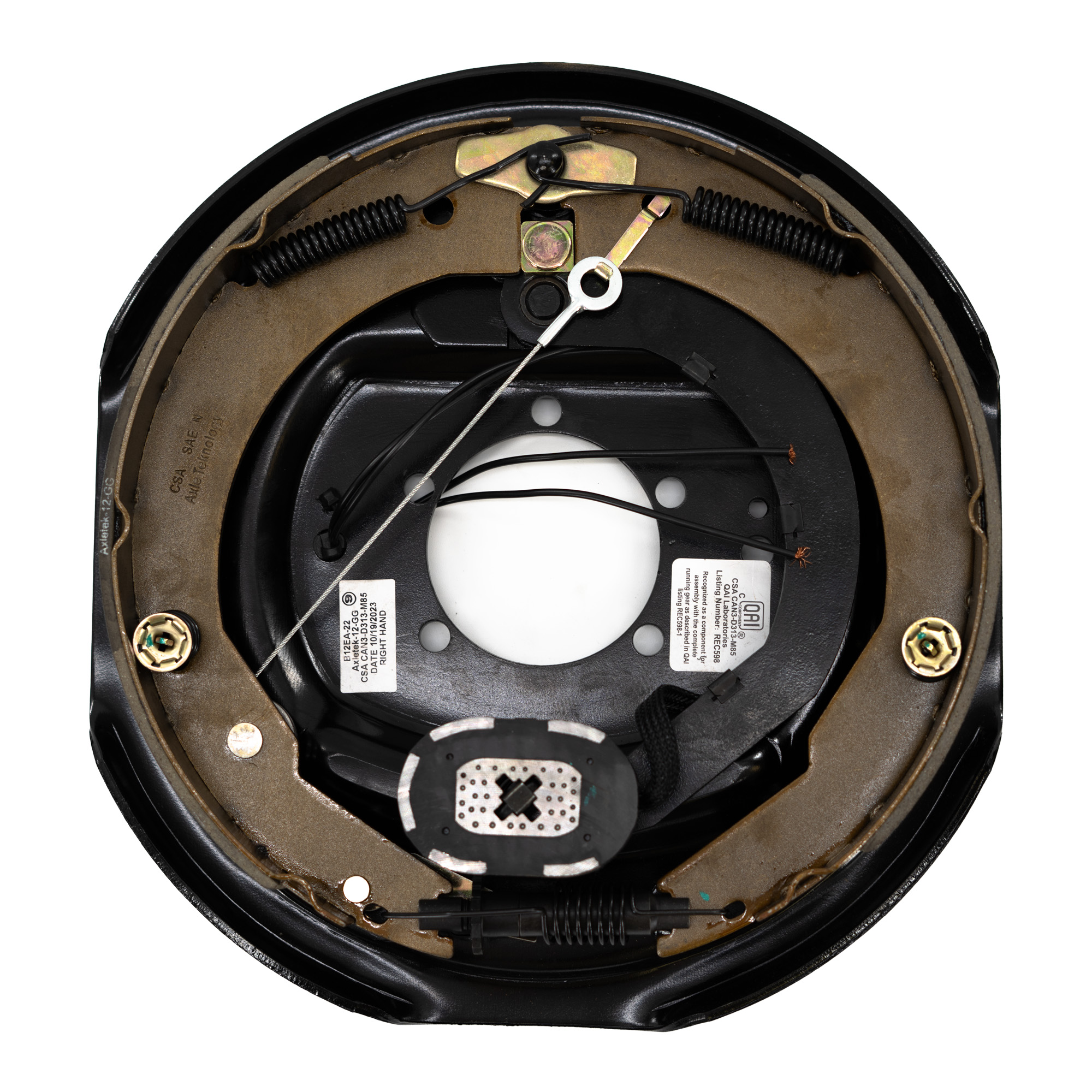 Trailer Parts • Fast and Free Shipping, Axles, Repair Parts and more AxleTek 12 x 2 self-adjusting electric trailer brake assembly RH CSA SAE-N certified