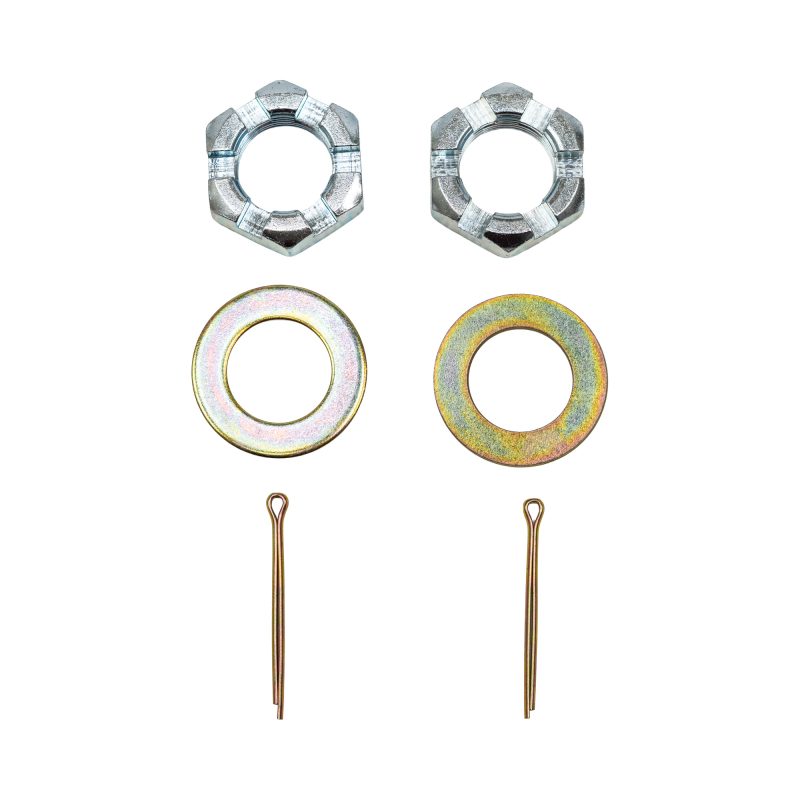 Castle Nut Kit, 1-1/4"-14 for 2,000-8,000 lb axle (6-Castellation) includes washer and cotter pin - GENUINE AXLETEK