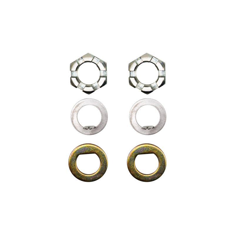 Genuine AxleTek trailer castle nut kit with D washers and tang washers pack of 2