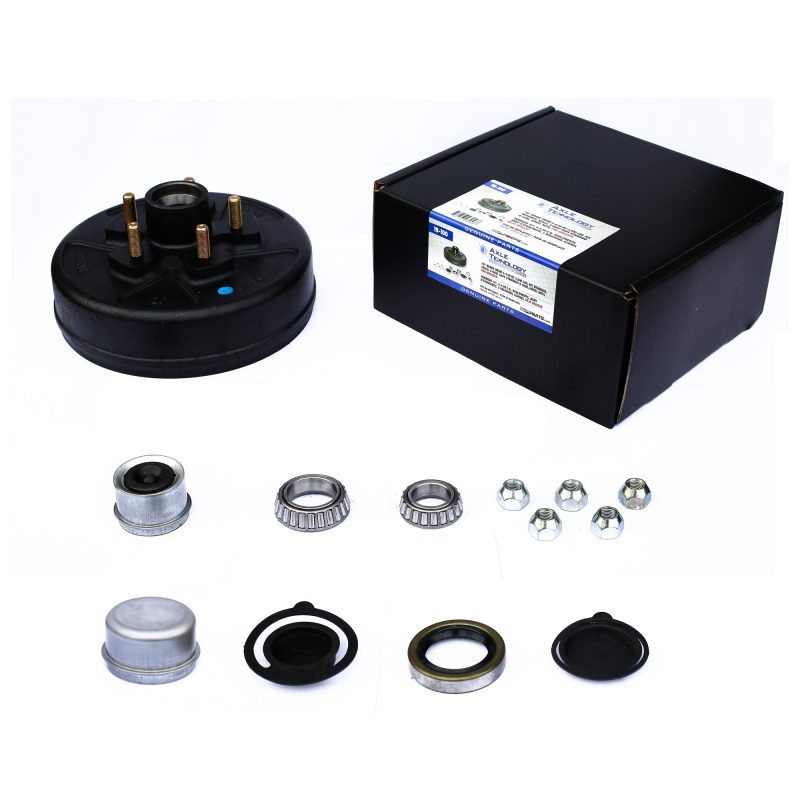 3500 lb hub and drum with 5 on 4.5 bolt pattern for trailers